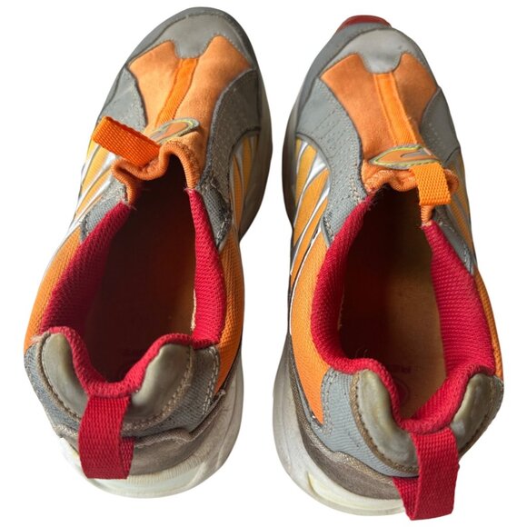 Women's REPORT Racer Leather Sneakers Orange/Red/Gray Size 9 (READ Notes) - Picture 11 of 16
